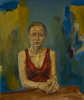 Maja Lynn Makowski | im Arbeitsprozess | Öl auf Leinwand | 70 cm x 59 cm