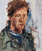 Selbstportrait | 1989 | oil on hardboard | 60 cm x 50,5 cm
